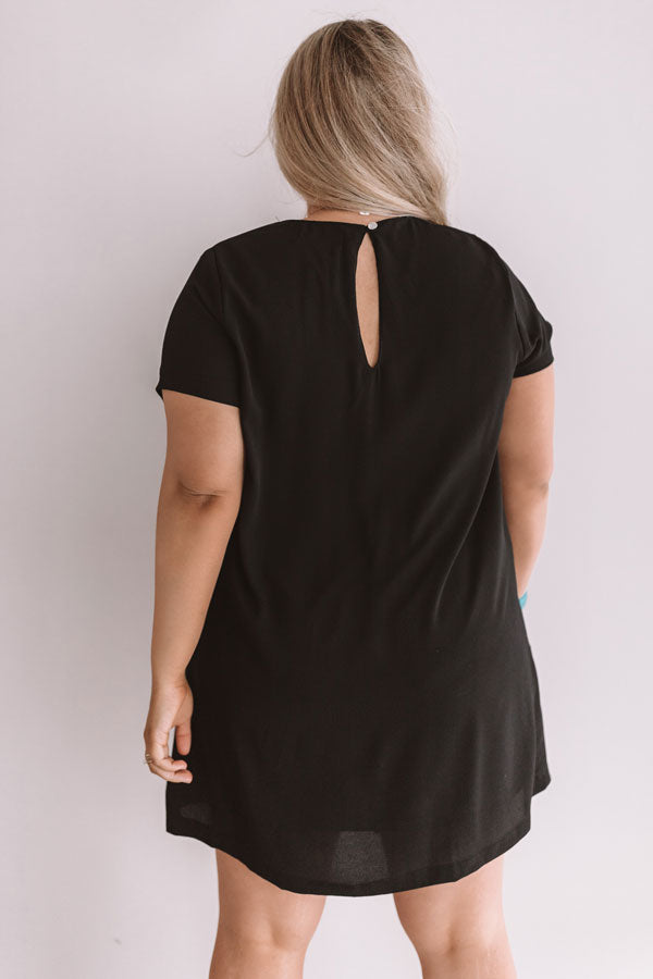 Pier Party Shift Dress In Black Curves Image - 4
