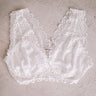 Be Loved Lace Racerback Bralette in White Curves Image - 1