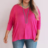 Better And Brighter Shift Top In Pink Curves Image - 1