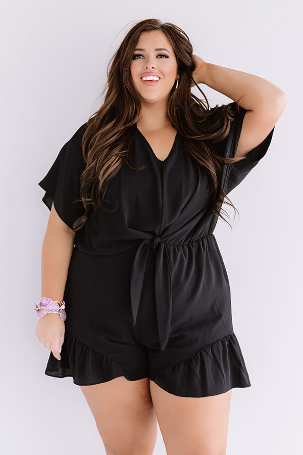 Cali Chick Romper In Black  Curves Image - 2
