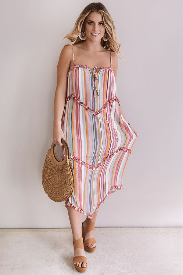 Adore You More Stripe Midi Image - 2