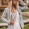 Room Service, Please Stripe Blazer Image - 1