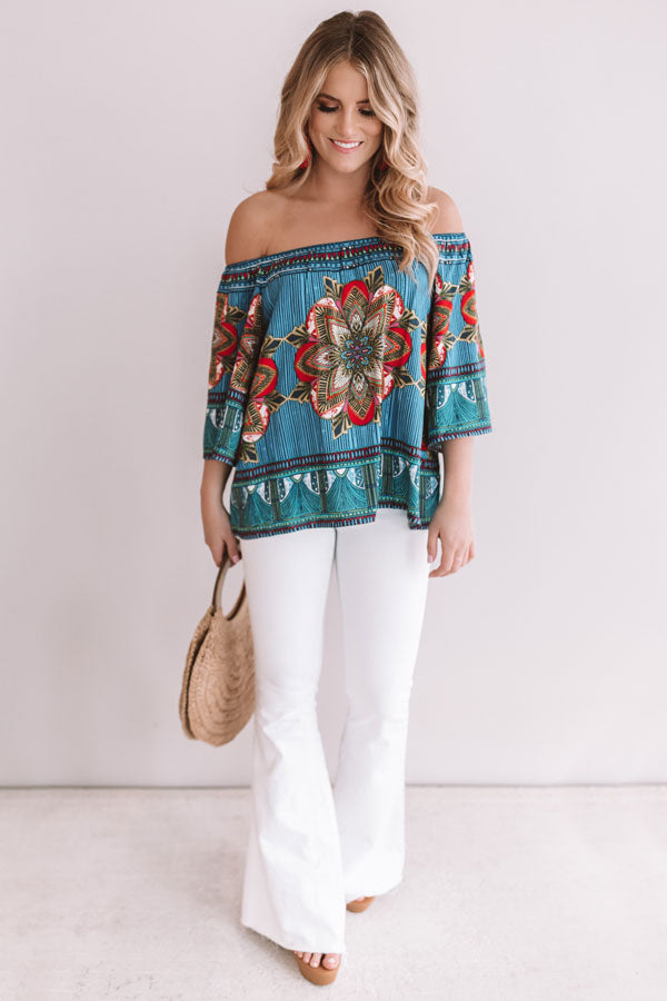 Trip To The Tropics Off Shoulder Top Image - 1
