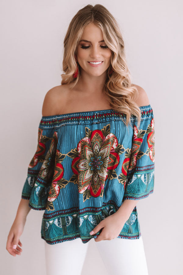 Trip To The Tropics Off Shoulder Top Image - 3