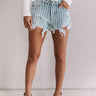 KanCan The Andie High Waist Frayed Shorts Image - 1