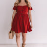 Desert Dreams Button Down Dress In Scarlet Image - 1