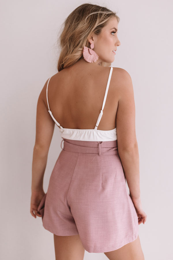 Weekend In New York Romper In Blush Image - 4