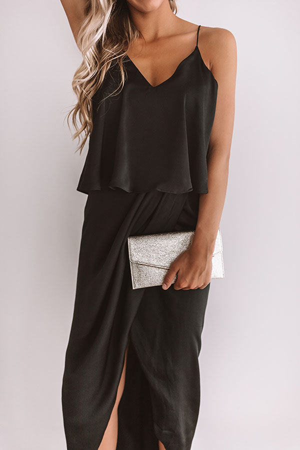 Living In Luxury Midi In Black Image - 3