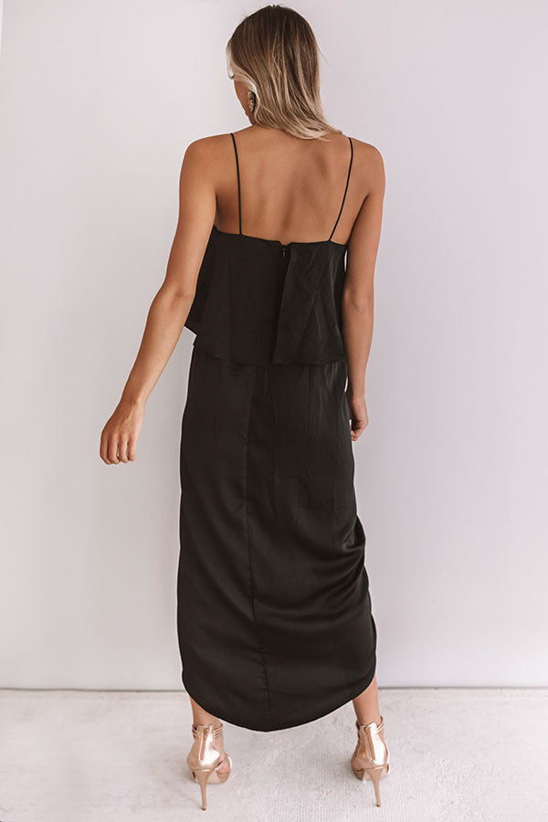 Living In Luxury Midi In Black Image - 5