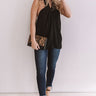 Such A Flirt Halter Top in Black Image - 1