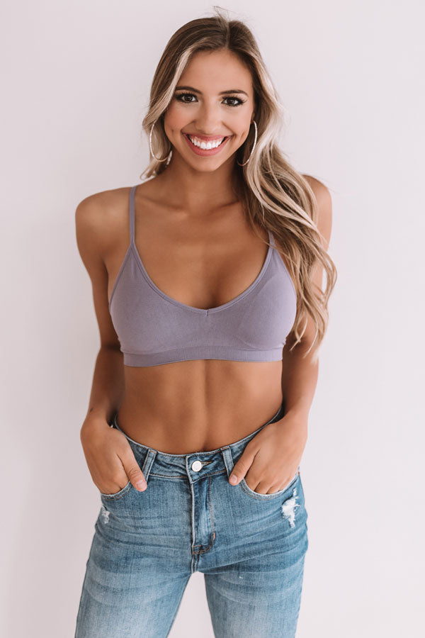 Suite Life Seamless Bralette in Dark Lavender Image - 1