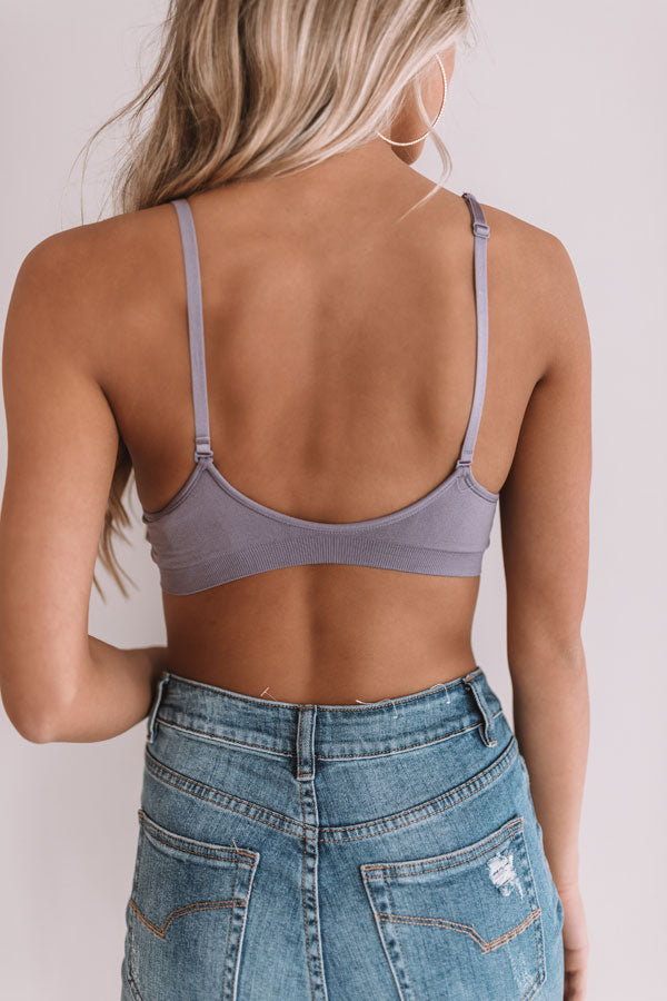 Suite Life Seamless Bralette in Dark Lavender Image - 3
