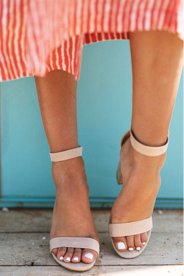 The Corina Heel in Iced Latte Image - 2