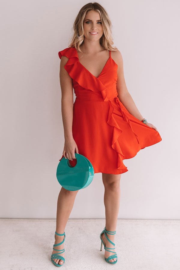 Cocktails And Dancing Wrap Dress Image - 1