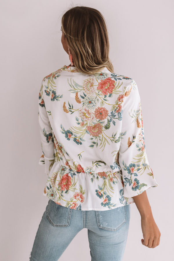 Flowers And Flirting Top Image - 4