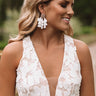 Seeing Sparkles Tassel Earrings In White Image - 1