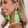 Calls For Celebration Tassel Earrings in Lime Punch Image - 1