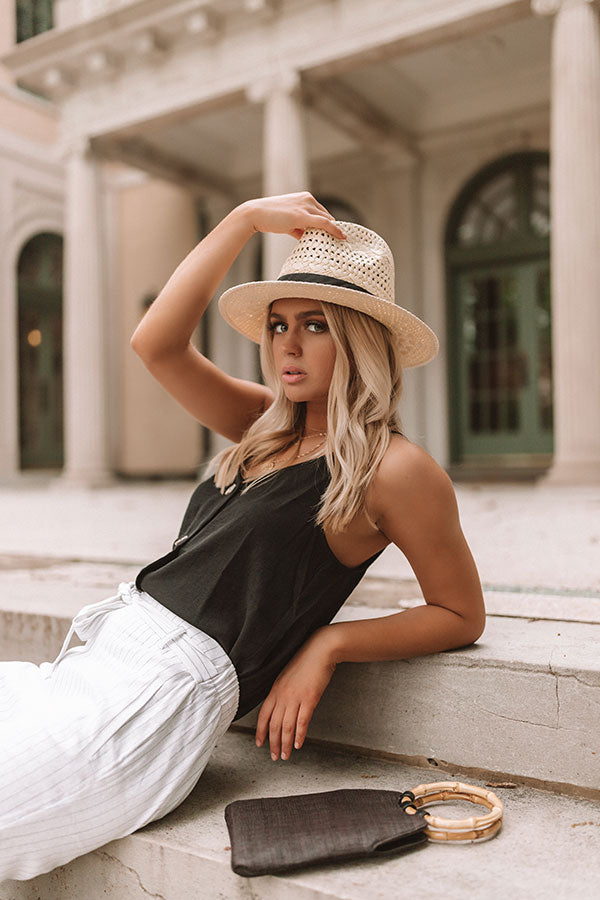 Palms And Prosecco Hat In Ivory Image - 3