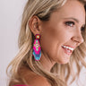 Festival Season Earrings In Hot Pink Image - 1