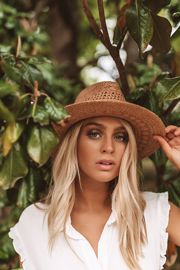 Palms And Prosecco Hat In Iced Mocha Image - 1