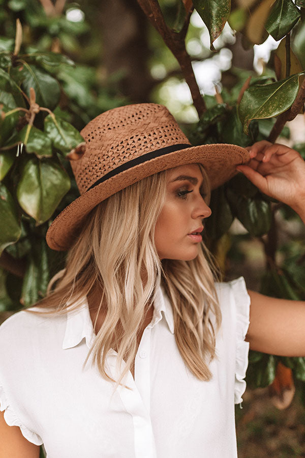 Palms And Prosecco Hat In Iced Mocha Image - 3