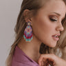 Festival Season Earrings In Lavender Image - 1