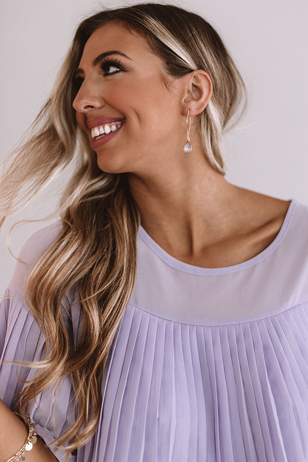 Meant To Impress Earrings In Pink Image - 1