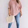 Never Say Never Shift Top in Blush Curves Image - 1