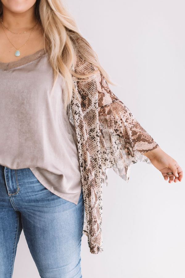 Festival Vibes Overlay in Snake Print Curves Image - 2