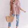 European Jetsetter Shift Tee in Blush Image - 1