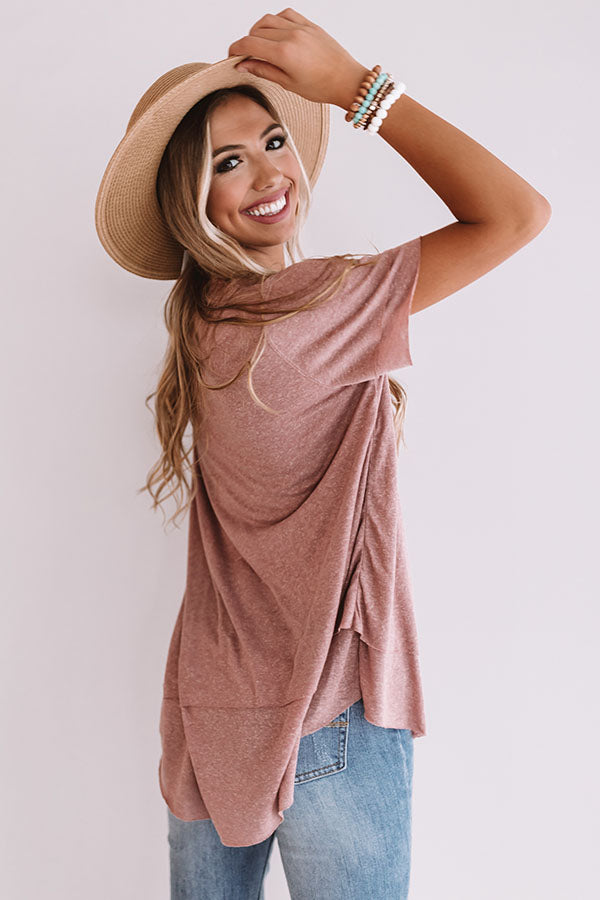 European Jetsetter Shift Tee in Blush Image - 5