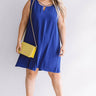 Dinner With A View Shift Dress in Royal Blue Curves Image - 1