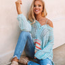 Endless Summer Nights Knit Sweater in Aqua Image - 1