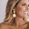 Be Dazzled Beaded Earrings In Primrose Yellow Image - 1