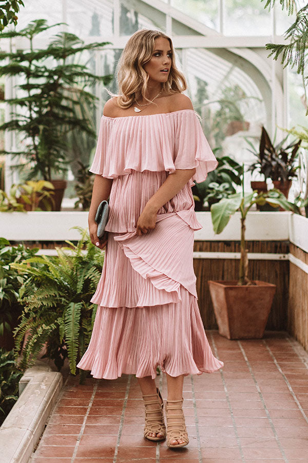 Italian Twirls Midi In Blush Image - 1