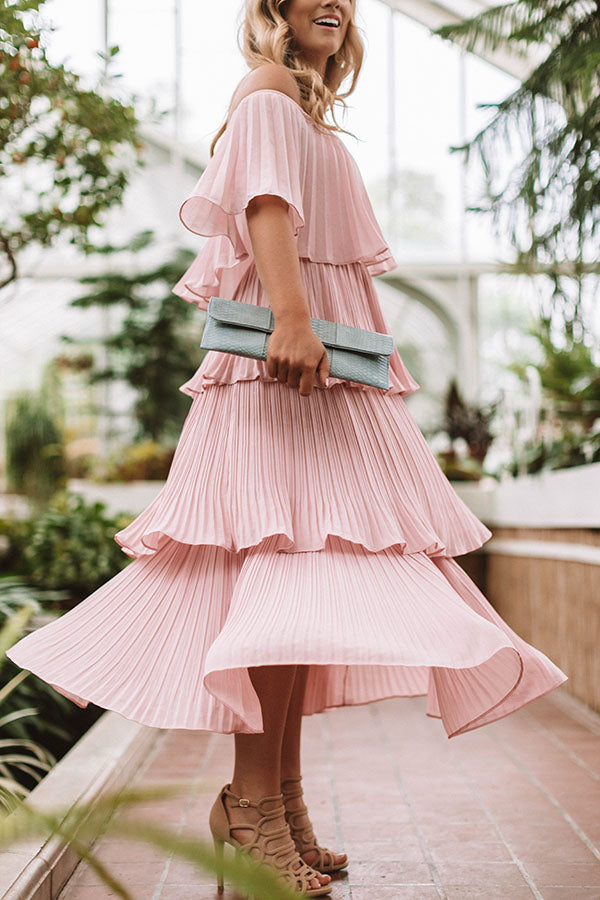 Italian Twirls Midi In Blush Image - 2