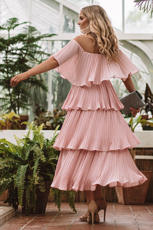 Italian Twirls Midi In Blush Image - 3