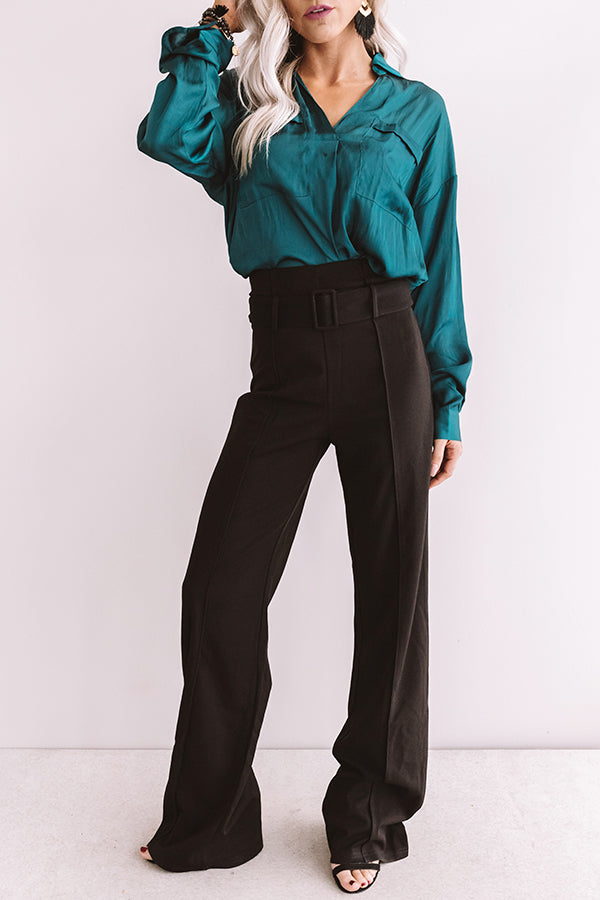 Grecian Getaway Trousers In Black Image - 2