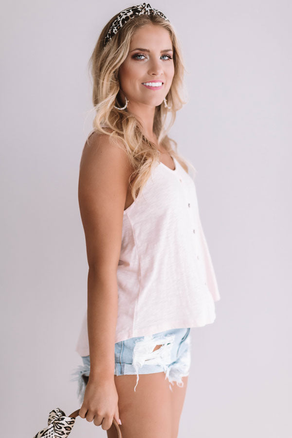 Summer Dates Shift Tank In Light Pink Image - 3