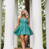 Meant To Impress Lace Trim Dress In Jade Image - 1