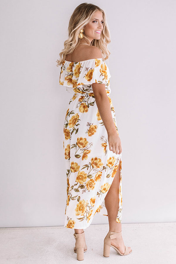 Time For A Vacay Floral Midi Image - 5