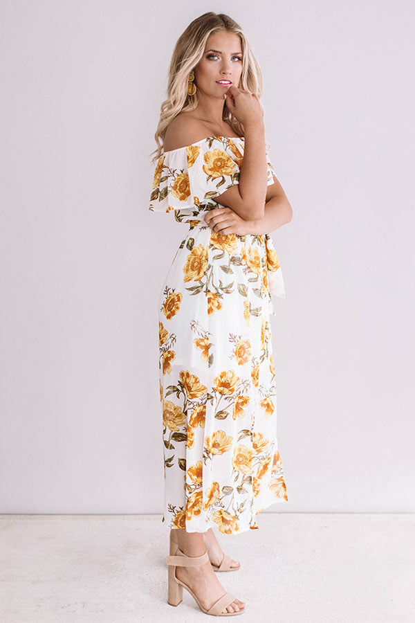 Time For A Vacay Floral Midi Image - 4