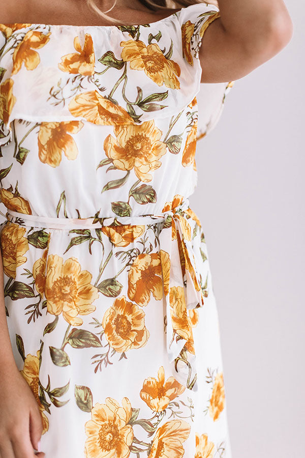 Time For A Vacay Floral Midi Image - 3