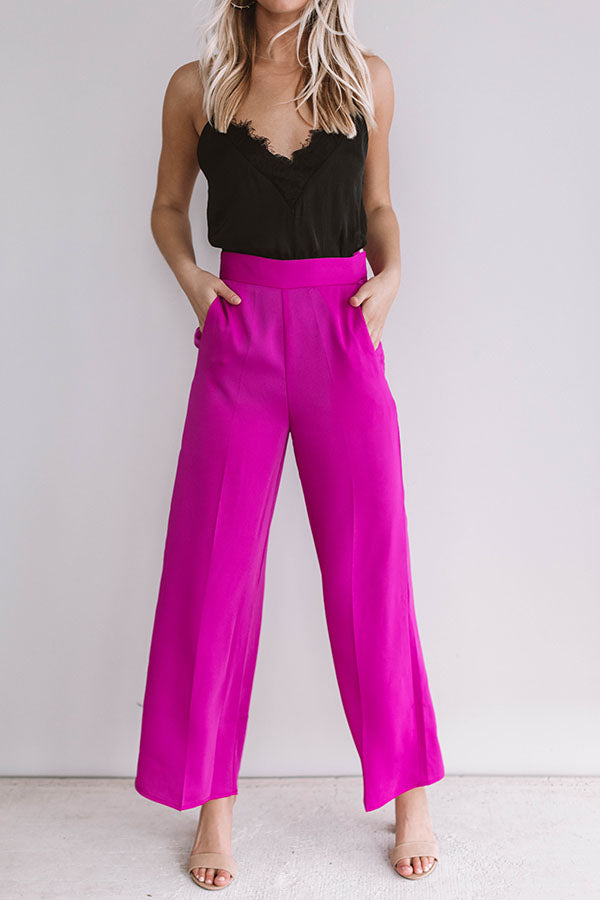 Fabulous In Fiji Trousers In Fuchsia Image - 1