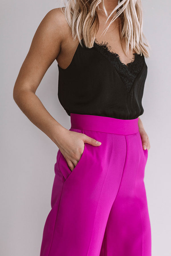 Fabulous In Fiji Trousers In Fuchsia Image - 3