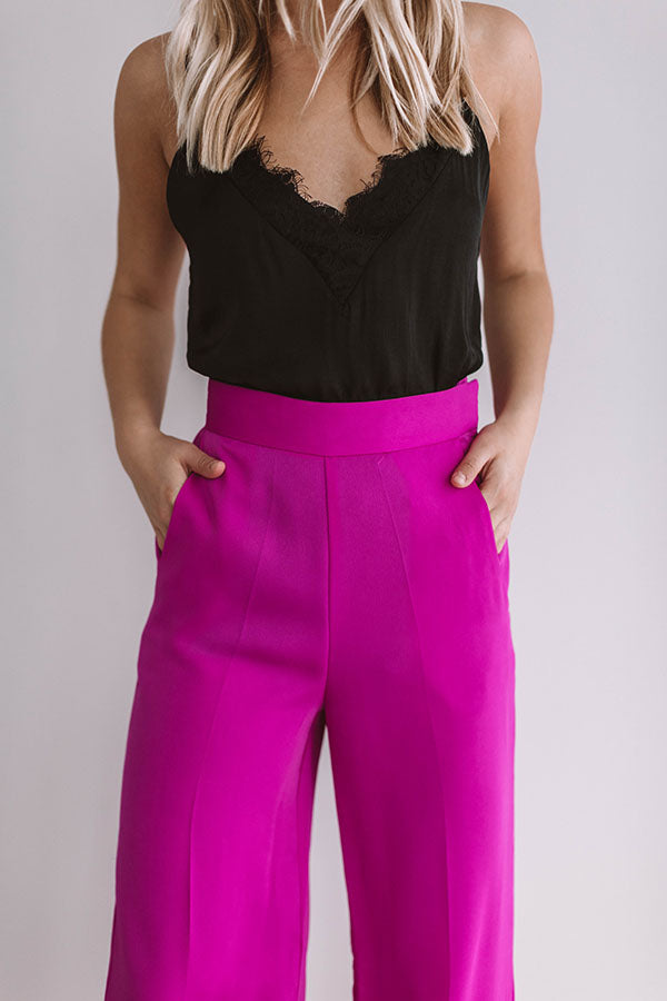 Fabulous In Fiji Trousers In Fuchsia Image - 2