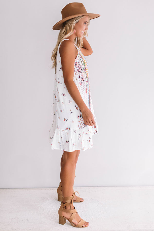 Sunny In Santorini Shift Dress in Ivory Image - 2