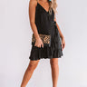 Pina Colada Casual Wrap Dress In Black Image - 1