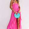 Tahiti And Twirls Ruffle Dress In Hot Pink Image - 1