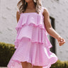 Darling Destination Polka Dot Tiered Dress in Orchid Image - 1
